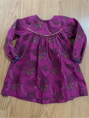 Pink Chicken Floral Long Sleeve Dress Bsby Girl 6 months